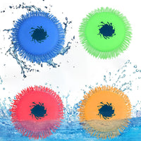 18 x Brand New 24 Pieces Reusable Water Bombs, Quick-Fill Silicone Splash Balls, Silicone Water Balloons Quick Fill, Water Balloons for Children Adults, Water Bomb Set Splash Balls for Party - RRP €181.26