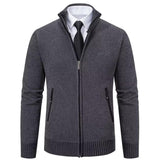 3 x Brand New Shuanghao Men s Knitted Jackets Cardigan Sweatshirt Sweater Jumper High Collar Stylish Norwegian Winter Warm Outdoor Thick Fleece Inside Knitted Leisure Pullover for Men Gray M - RRP €95.94