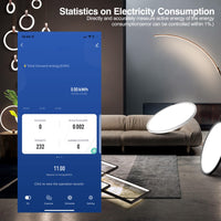 1 x RAW Customer Returns eMylo circuit breaker 16a, Tuya digital circuit breaker, digital single-phase electricity meter WiFi, motor protection switch, 90-250V, compatible with Alexa and Google Home - RRP €35.99