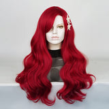 1 x RAW Customer Returns Long Wavy Red Wigs FVCENT Pelucas Red Curly for Women Costume Fun Cosplay Halloween With Starfish  - RRP €22.18