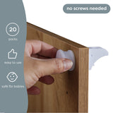 1 x RAW Customer Returns MATANA - 20 Self-Adhesive Magnetic Child Safety Locks with 4 Keys - Cabinets and Drawers - Easy Installation - No Screws or Drilling - RRP €24.73