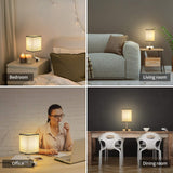 2 x RAW Customer Returns ShuBel bedside lamp touch dimmable set of 2, LED table lamp vintage, with 2 USB quick charging ports 2 dimmable light bulbs, energy saving, eye protection for bedroom, living room, office - RRP €99.98