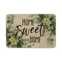 1 x RAW Customer Returns Artoid Fashion Flowers Eucalyptus Leaves Hello Spring Doormat, Home Decoration Kitchen Carpet Floor Mat for Indoor Outdoor Decor 40x60 cm - RRP €17.14