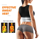 1 x Brand New Sauna Sweat Vest for Women Ladies Sauna Shirt Hot Polymer Waist Trainer Weight Loss Sauna Suit Slimming Workout Body Shaper with Zipper - RRP €17.14