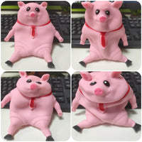 6 x Brand New Anti Stress Pig for Children and Adults, Pig Squeeze Toy, Funny Piggy Squeeze Toy, Stress Balls Pig Stress Toy for Leisure Entertainment Stress Relief - RRP €66.48