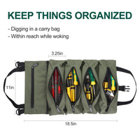 1 x RAW Customer Returns BAQRAXIA Tool Bag, Roll Up Small Tool Box, Heavy Duty Tool Organizer with 2 Detachable Tool Bags, Tool Gifts for Men, Dad, Husband, Boyfriend, Grandpa, Gifts for - RRP €20.4