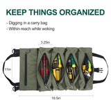 1 x RAW Customer Returns BAQRAXIA Tool Bag, Roll Up Small Tool Box, Heavy Duty Tool Organizer with 2 Detachable Tool Bags, Tool Gifts for Men, Dad, Husband, Boyfriend, Grandpa, Gifts for - RRP €20.4