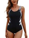 1 x RAW Customer Returns Wayleb swimsuit women s slimming one-piece swimwear competition swimsuit with racerback sports push-up surfing at the beach pool - RRP €32.45