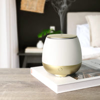 1 x RAW Customer Returns Earnest Living Aroma Diffuser for Essential Oils 150ml - Plastic Fragrance Oil Diffuser - Electric Fragrance Lamp, Humidifier, Bedside Lamp - 7 Light Colors, Timer, Automatic Switch-Off - RRP €20.21