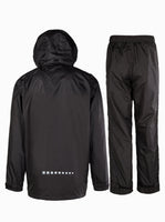 1 x RAW Customer Returns igeekwell Rain Suit Rain Jacket Men Waterproof Breathable Bicycle Rainwear Reflective Fishing Raincoat Lightweight Windproof Rain Jacket Rain Pants Set - RRP €50.41