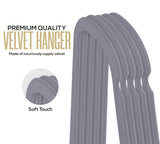 1 x RAW Customer Returns Utopia Home Velvet Hangers - Velvet Suit Hangers with Tie Bar - Non-Slip Gray, Pack of 50  - RRP €23.59