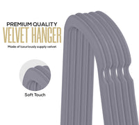 1 x RAW Customer Returns Utopia Home -Premium Anti-Slip Velvet Hangers - Non-Slip and Durable Velvet Hangers with Tie Holder - Strong Enough to Hold Jackets and Sweaters Gray, 50 Pack  - RRP €23.5