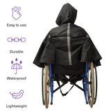 1 x RAW Customer Returns Bramble - Universal wheelchair poncho for rain wind protection - Rain cape for wheelchair users - Robust waterproof - RRP €25.99