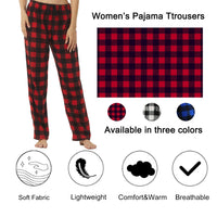 1 x RAW Customer Returns LANBAOSI women s checked pajama bottoms, soft pajama bottoms for women, jogging trousers, long opaque sports trousers, ideal for sleeping, running and walking - RRP €18.14