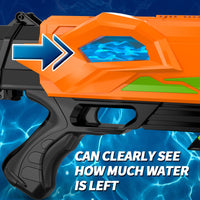 7 x Brand New Doloowee Electric Water Gun, Water Squirt Guns High Capacity for Child, Squirt Gun Toy up to 23 FT Range with Two Batteries, Water Soaker Gun Toy for Summer Pool Activity - RRP €199.57