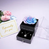 1 x RAW Customer Returns Yamonic Eternal Rose with Sparkling Jewelry Set, Women s Birthday Gift, Natural Preserved Eternal Rose, I Love You Forever in Italian, Valentine s Day Gift for Her, Real Rose - RRP €29.75