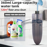 1 x RAW Customer Returns Mops for floor cleaning, floor mop with spray function with 6 washable microfiber covers, 1 scraper, 1 mop holder, for dry-wet mop for mop for walls, hardwood, vinyl, laminate, ceramic, tiles - RRP €23.59