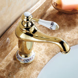 1 x RAW Customer Returns Beelee gold polished faucet basin faucet brass wash basin single lever mixer for bathroom, BL6045G - RRP €61.0