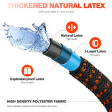 1 x RAW Customer Returns Weue 15m Expandable Garden Water Hose with 10 Nozzles Flexible Lightweight Anti-Kink Durable 3 Layer Latex Core with 3 4 1 2 Connections - RRP €29.99