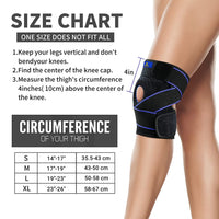 1 x RAW Customer Returns ABYON Knee Brace 1 Pack , Knee Support with Patella Gel Pads and Spring Side Stabilizers for Men Women Knee Pain, Swollen, Meniscus Tear, Joint Pain Relief - RRP €17.93