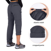 1 x RAW Customer Returns Cycorld Hiking Trousers Women s Trekking Trousers Breathable Zip Off Women s Outdoor Trousers Removable Outdoor Hiking Pants with 5 Deep Pockets for Hiking, Climbing, Travel and Leisure Grey, M  - RRP €48.99