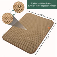 1 x RAW Customer Returns Pfotenolymp Premium Cat Litter Mat - Large Cat Litter Mat as a Mat for Cat Litter - 75 x 56 cm - Cat Litter Mat - Cat Mat - RRP €39.95