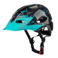 1 x RAW Customer Returns SIFVO bicycle helmet children boys and girls 50-57cm, children s bicycle helmet with removable visor children s helmet multi-sport helmet children safe and comfortable 5-14 years - RRP €35.99