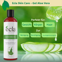 44 x Brand New Ecla Skin Care 240 ml Aloe Vera Gel 100 percent organic, body hair, cold-pressed aloe vera juice, soothing organic aloe vera gel, alcohol-free - RRP €432.52