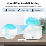 1 x RAW Customer Returns Rain Cloud Humidifier, 200ml, Mushroom Lamp Water Drop Rain Sounds Device with 7 Colors Night Light, Timer, 2-in-1 Aroma Diffuser Rain Cloud Humidifier for Room, Bedroom, Children s Room - RRP €22.19