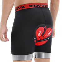 1 x RAW Customer Returns X-TIGER Cycling Shorts Men 5D Gel Padded Boxer Breathable Underwear Underpants MTB Pants Men Cycling Bike - RRP €29.99