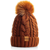 11 x Brand New REDESS Women s Winter Pompom Hat with Warm Fleece Lining, Thick Thick Snow Knit Ski Hat - RRP €219.89