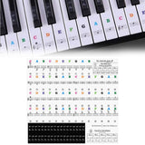 27 x Brand New Keys Notes Piano Stickers, Piano Keyboard Notes Stickers, Premium Piano Stickers, Colored Piano Keyboard Stickers, for 37 49 54 61 88 Keys, Learning Piano and Notes Colorful  - RRP €550.8