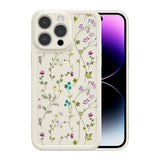 1 x RAW Customer Returns RALEAVO Flower Case Compatible with iPhone 15 Pro 6.1 , Shockproof Silicone Case with Cute Motif Thin Mobile Phone Case Camera Protection Protective Case for iPhone 15 Pro Beige - RRP €21.6