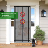 1 x RAW Customer Returns Sekey magnet fly screen balcony door without drilling, can be cut to size, door curtain fly protection, insect protection door curtain with widened adhesive tape 160 x 230 cm, black - RRP €20.54