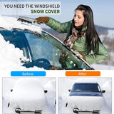 8 x Brand New BOBOZHONG Windshield Cover, Car Windshield Cover, Car Anti-Frost Cover, Foldable Windshield Protection Cover, Multi-Purpose Anti-Ice Film, UV Resistant 180 103cm  - RRP €66.88