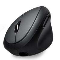 1 x RAW Customer Returns Perixx PERIMICE-819B Portable Vertical Bluetooth Mouse - Rechargeable - Wireless 3-in-1 Multi-Device Specification - Quiet Click - Compact Size - Black - Right Handed - RRP €35.28