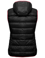 1 x RAW Customer Returns Mapamyumco Women s Down Vest Lightweight Waterproof Casual Outdoor Jacket with Hood Sleeveless Down Jacket Black XL - RRP €44.36