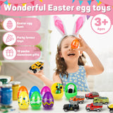 9 x Brand New Hoarosall Easter Gift for Children 12Pcs Easter Egg Toy with Food Blocks Plastic Easter Eggs for Easter Decoration Children s Easter Basket Easter Game for Kinder Easter - RRP €172.8