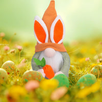 34 x Brand New Dlishka Easter decoration gnome plush, Easter gnome with garden gnome design, unique Easter decoration, Easter gift for children, spring decoration and lucky charm Easter decorations. Orange  - RRP €205.36