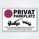 1 x RAW Customer Returns High-quality sign made of aluminum dibond with UV protective coating PRIVATE PARKING - PARKING PROHIBITED 300 x 200 mm rectangular No parking Parking prohibited  - RRP €11.09