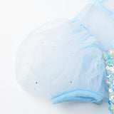 3 x Brand New JerrisApparel Princess Dress for Children Sequin Carnival Costume 150, Blue  - RRP €80.97