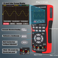 1 x RAW Customer Returns BSIDE Smart Digital Multimeter with Oscilloscope Car 2 in 1 Handheld Oscilloscope Rechargeable 10Mhz Bandwidth IPS Color Display Auto Calibration - RRP €89.99