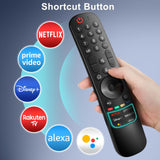 1 x RAW Customer Returns MR22GA MR22GN Magic Control Remote for LG Smart TV 2022 Models, with Pointer Voice Function, Alexa button - RRP €36.36