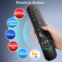 4 x RAW Customer Returns For LG Magic Remote Control TV, MR22GA Original, Remote for 2022 LG Smart TV, with voice function, pointer function, Netflix, Prime Video, Disney , Rakuten Tv, Google Assist buttons  - RRP €145.44