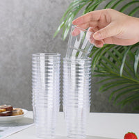 5 x Brand New Giugio 100 pieces plastic shot glasses, 3cl 30ml shot glasses, transparent plastic shot glasses, reusable drinking cups, party cups, party cups for birthdays, weddings, tastings - RRP €45.95