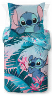 1 x RAW Customer Returns Jay Franco Disney Lilo and Stitch floral bedding for one person - children s bedding set including 80 x 80 cm pillowcase, machine washable cotton bed linen - RRP €22.99