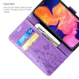 1 x RAW Customer Returns AROYI Leather Case Samsung Galaxy A10 Flip Case HD Screen Protector Light Purple  - RRP €9.99