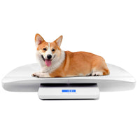 1 x RAW Customer Returns Digital Pet Scale, Baby Scale, with 3 Weighing Modes kg oz lb , Max 220 lbs, Precision up to 0.02lbs, White - RRP €53.44