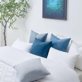 1 x RAW Customer Returns Topfinel cushion cover 40x40 blue set of 4 velvet cushion covers cushion cover sofa cushion decorative cushion decorative cushion for sofa bedroom living room fluffy color gradient - RRP €17.34