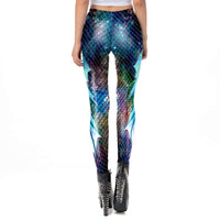 1 x RAW Customer Returns FVCENT leggings mermaid Women s Leggings Mermaid Shiny Leggings Fish Scales Scale Shiny Tights Hip Trousers Skinny Pants for Carnival Costume KDK1913, M  - RRP €18.17